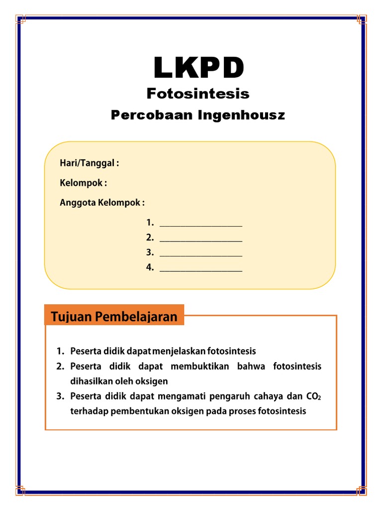 LKPD Pembelajaran Discovery Learning | PDF