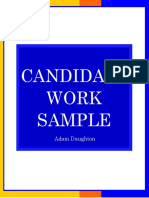 Candidate Work Sample