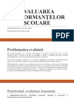 Evaluare 1 Strategii de Evaluare