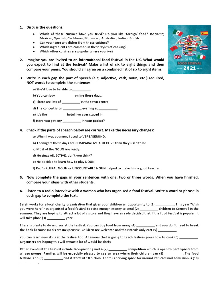Festivals Worksheet Pdf Festival Carnival