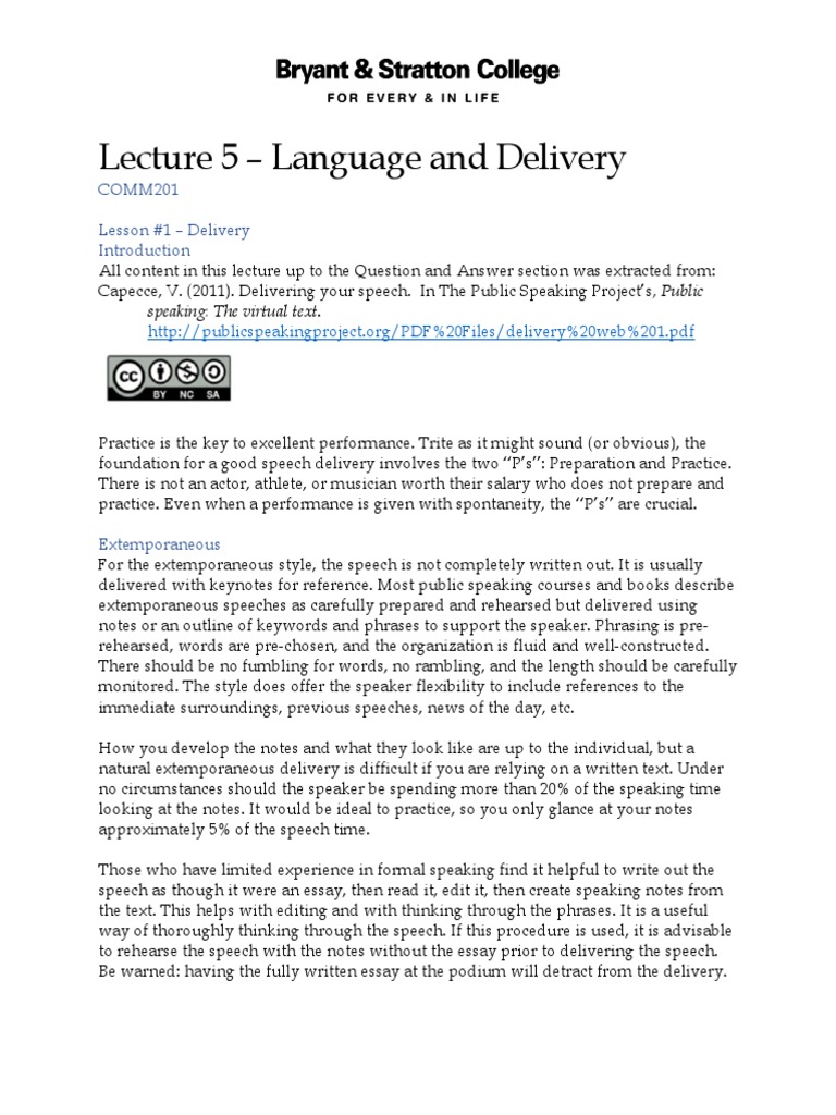 Public Speaking Essentials | PDF | Human Voice | Question