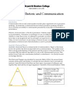 COMM201 - Lecture 2 - Rhetoric and Communication