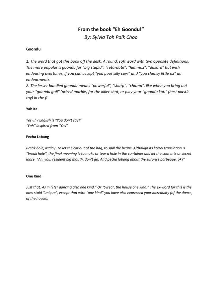 Singlish Pdf