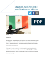 Contrainsurgencia, Neoliberalismo y Narcoparamilitarismo en México