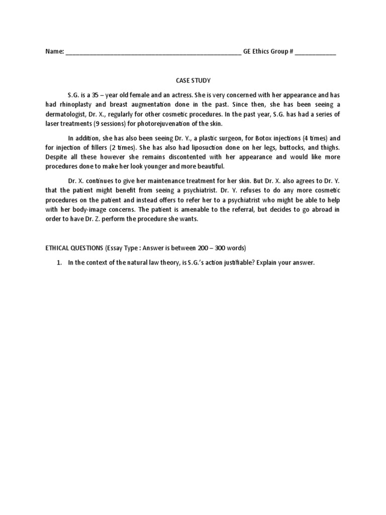 Natural Law Case Study PDF