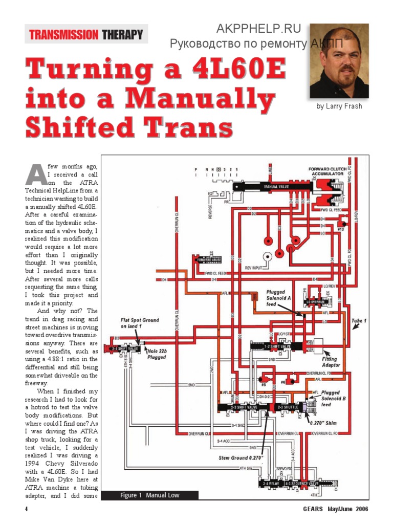 4l60e Manual Shift Conversion PDF Manual Transmission Valve