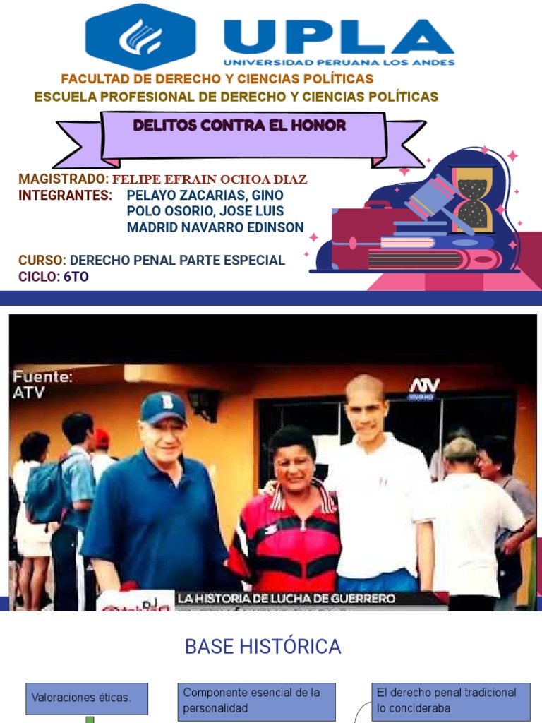 Delitos Contra El Honor | PDF | Derecho penal | Crimen y violencia