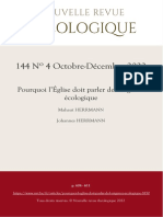 Pourquoi l’Église Doit Parler de l’Urgence Écologique