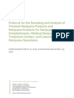 Finished Marijuana Products Sampling and Analysis Protocol