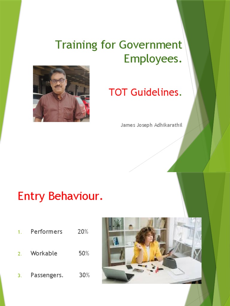Training For Government Employees.: TOT Guidelines | PDF | Learning ...
