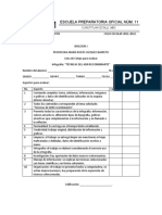 Lista de Cotejo para Evaluar Infografía - Técnicas de ADN Recombinante