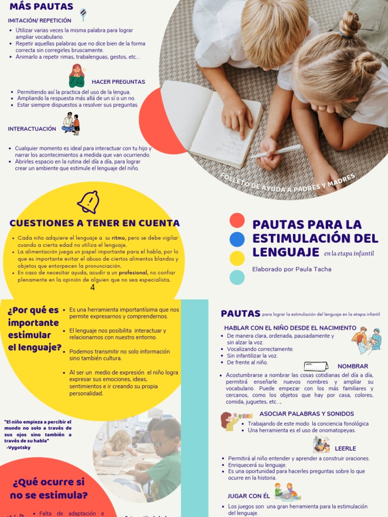 Actividades para Estimular el Lenguaje Infantil | PDF | Aprendizaje ...