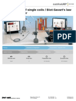 Magnetic Field of Single Coils / Biot-Savart's Law With A Teslameter