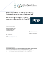 Políticas Públicas de Descentralización - Más Gasto y Mejores Resultados Salud 14741-29647-1-PB