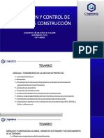 Planificación y Control de Proyectos de Construcción (Temario 2-2)