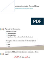 Slides For Module 1 - Hadith of Jibrael