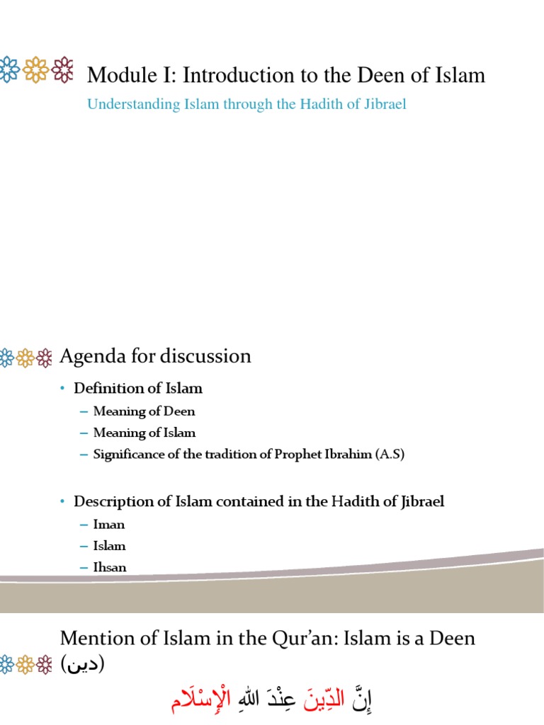 Introduction to the Deen of Islam | PDF | Hadith | Prophets And ...