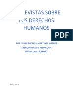 Entrevistas Sobre Los Derechos Humanos