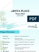 Arista Place Project Brief - July 28 2011