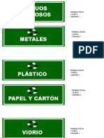 Letreros Tipo de Residuos