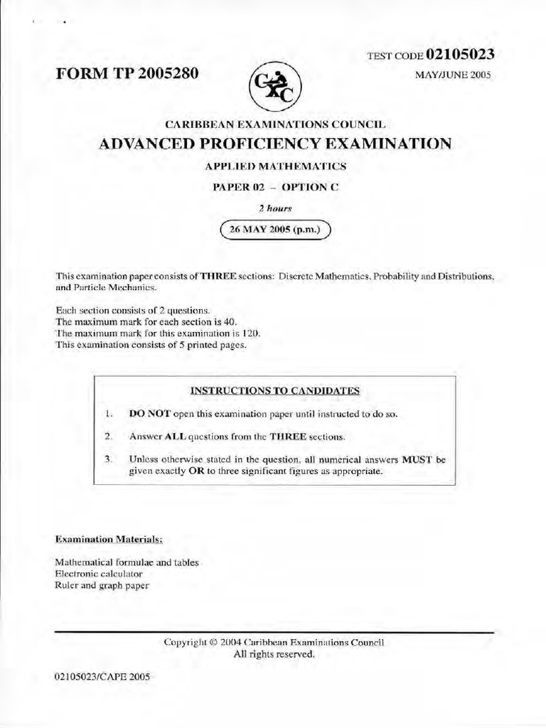 Applied Math 2005 P2 Option C | PDF | Boolean Algebra | Teaching ...