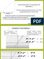 Domini y Recorrido Gráficas S6