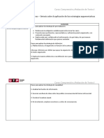 Semana 16 - Descripción de Diapositivas - Sintesis Sobre La Aplicación de Las Estrategias Argumentativas