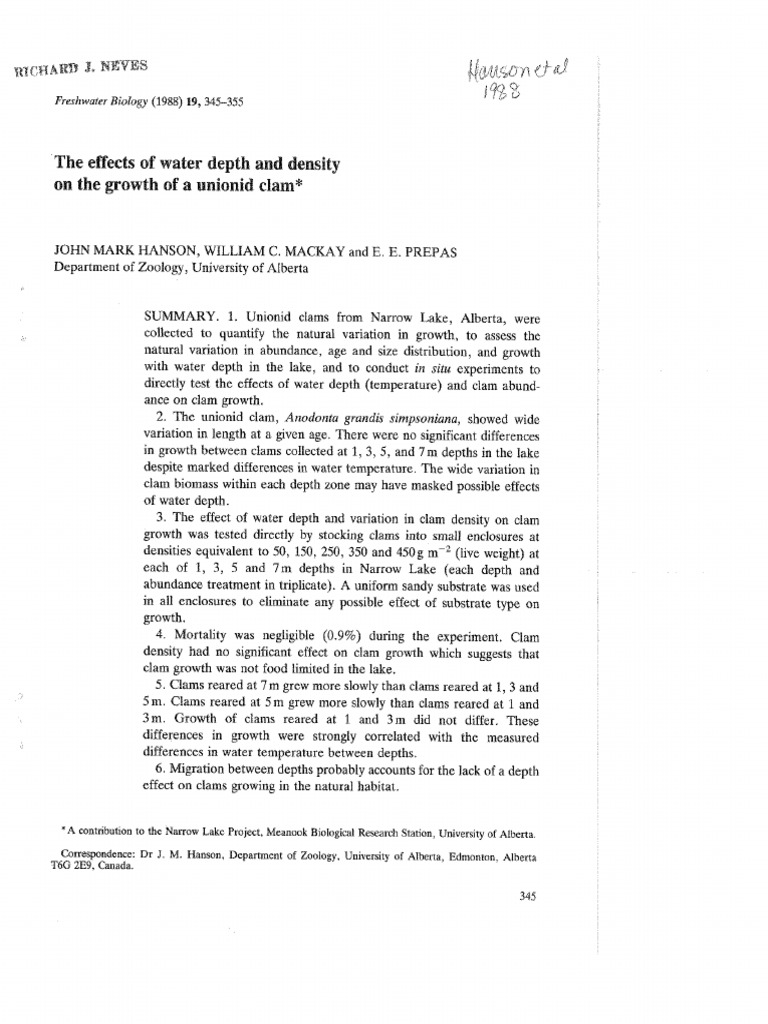 Hanson Et Al 1988 | PDF