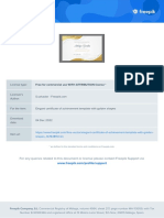 License Elegant Certificate of Achievement Template With Golden Shapes 14763819