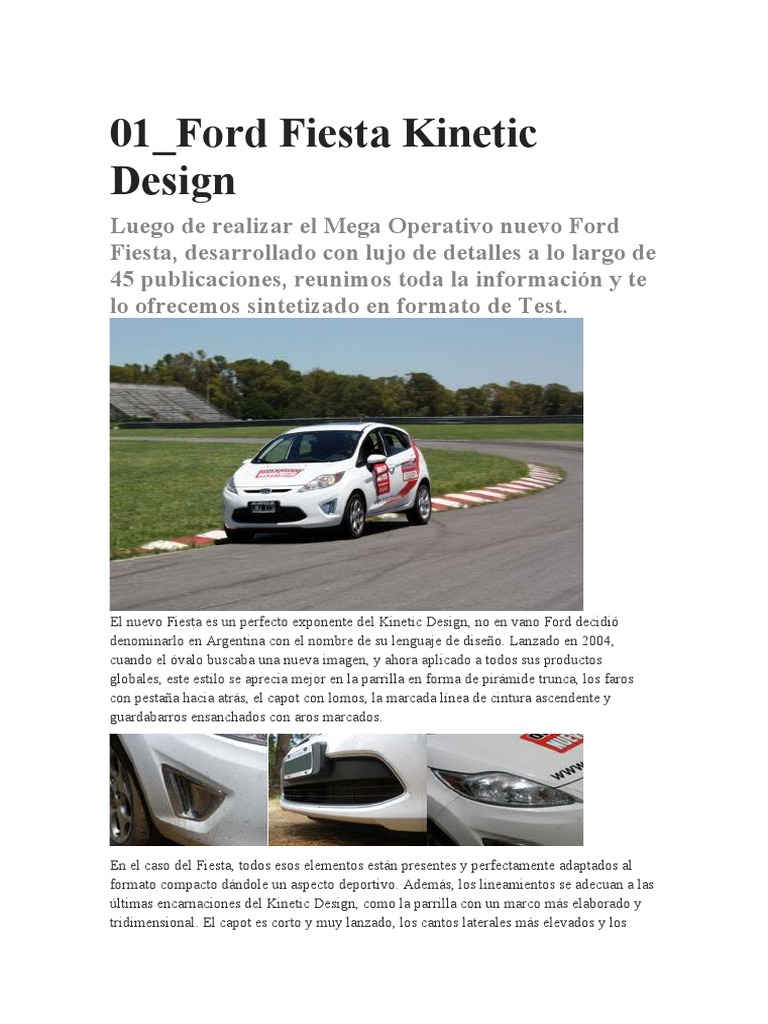 01 - Ford Fiesta Kinetic Design | PDF | Estilos de carrocería ...