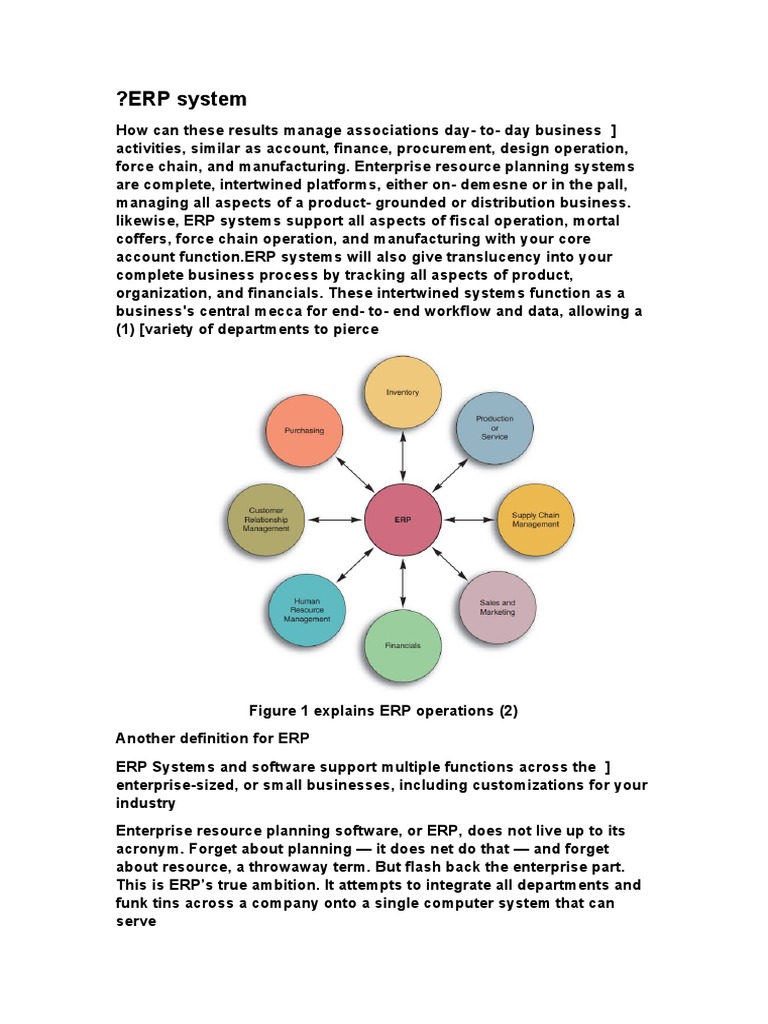 ERP System ? | PDF | Enterprise Resource Planning | Software Development