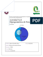 Actividad No.6 Distribución Hipergeométrica Márquez