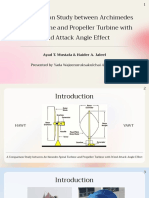 A Comparison Study Between Archimedes Spiral Turbine and Propeller Turbine With Wind Attack Angle Effect