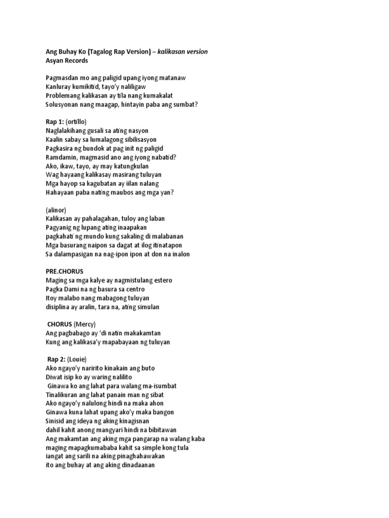 Ang Buhay Ko PDF