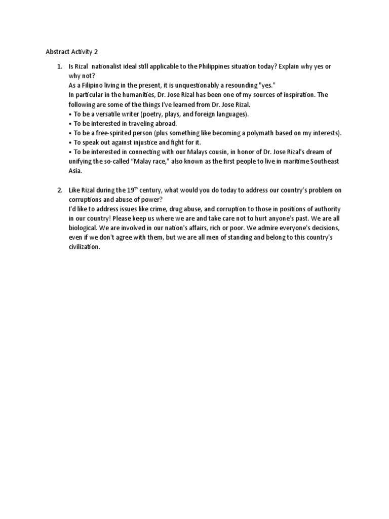 Abstract Activity 2 | PDF