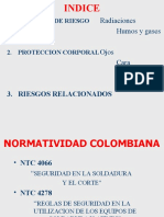 Radiaciones Humos y Gases Ojos Cara Oidos Cuerpo: 1. Factores de Riesgo