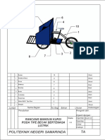 Politeknik Negeri Samarinda TA: Rancang Bangun Kursi Roda Tipe Becak Bertenaga Listrik
