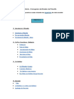 Filosofia - Relação de Todos Os Assuntos