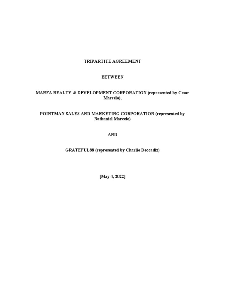 Drafting A Tripartite Agreement – EIZNJ