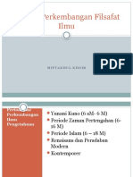 Sejarah Perkembangan Filsafat Ilmu