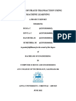 Analysis of Fraud Transaction Using Machine Learning Analysis of Fraud Transaction Using Machine Learning Analysis of Fraud Transaction Using