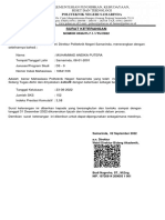 Surat Keterangan: NOMOR 0556/PL7.1.1/TU/2022