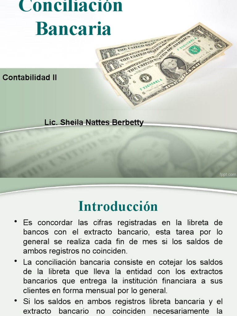 Conciliacion Bancaria | PDF | Bancos | Cheque