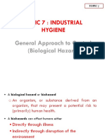 Topic 7 Biological Hazards