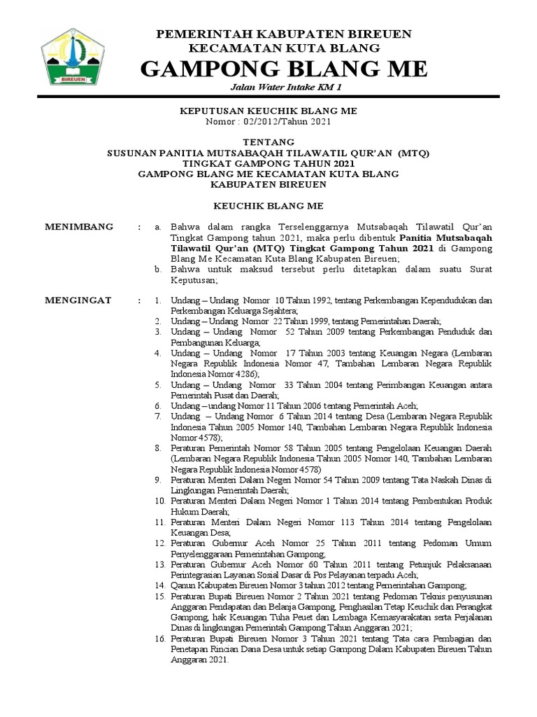 SK MTQ | PDF