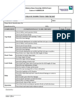 Chain Block Inspection Checklist for SDHO Project