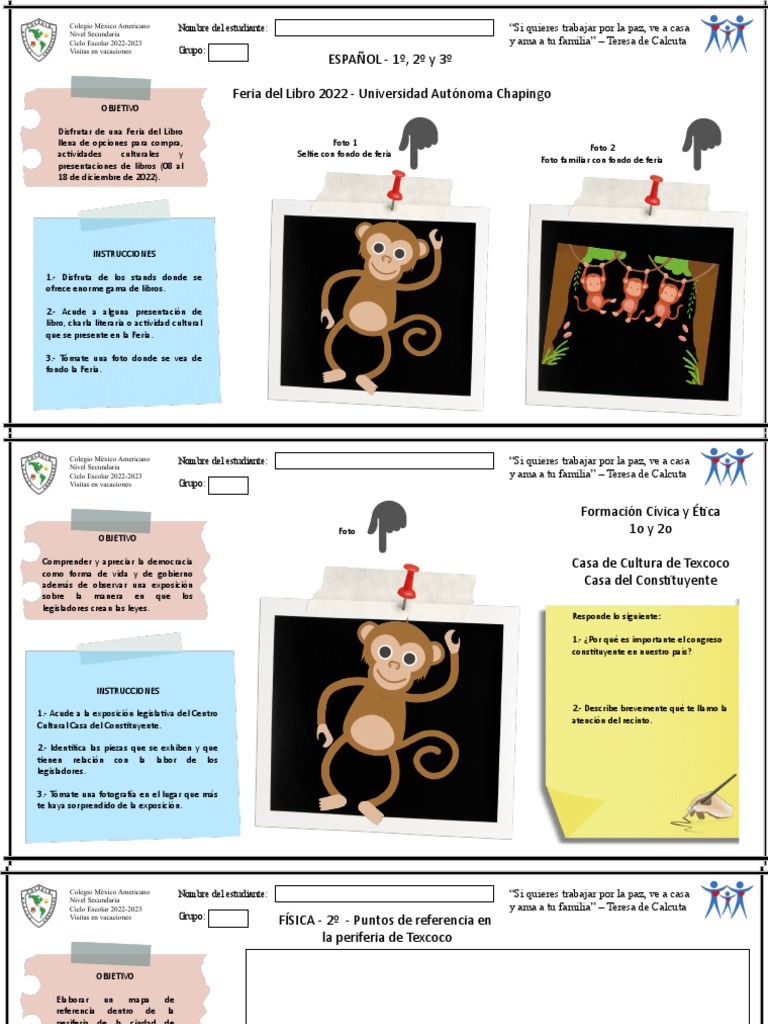 2o Plantillas Para Actividad De Vacaciones Pdf