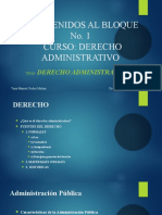 Bienvenidos Al Bloque No1 Derecho Administrativo