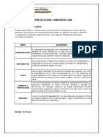 Formato Informe de Tutoría Bimestral