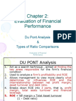 MAF253 TOPIC 2 Du Pont Analysis Types of Ratio Comparisons